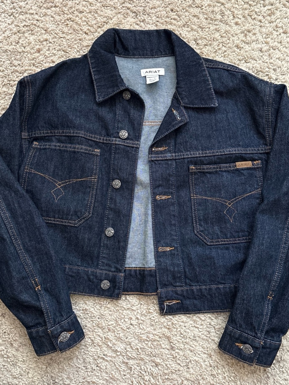 Ariat Dark Indigo Cropped Denim Jacket